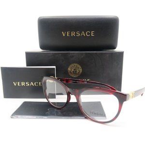 Versace Red Tortoise Women's Eyeglasses